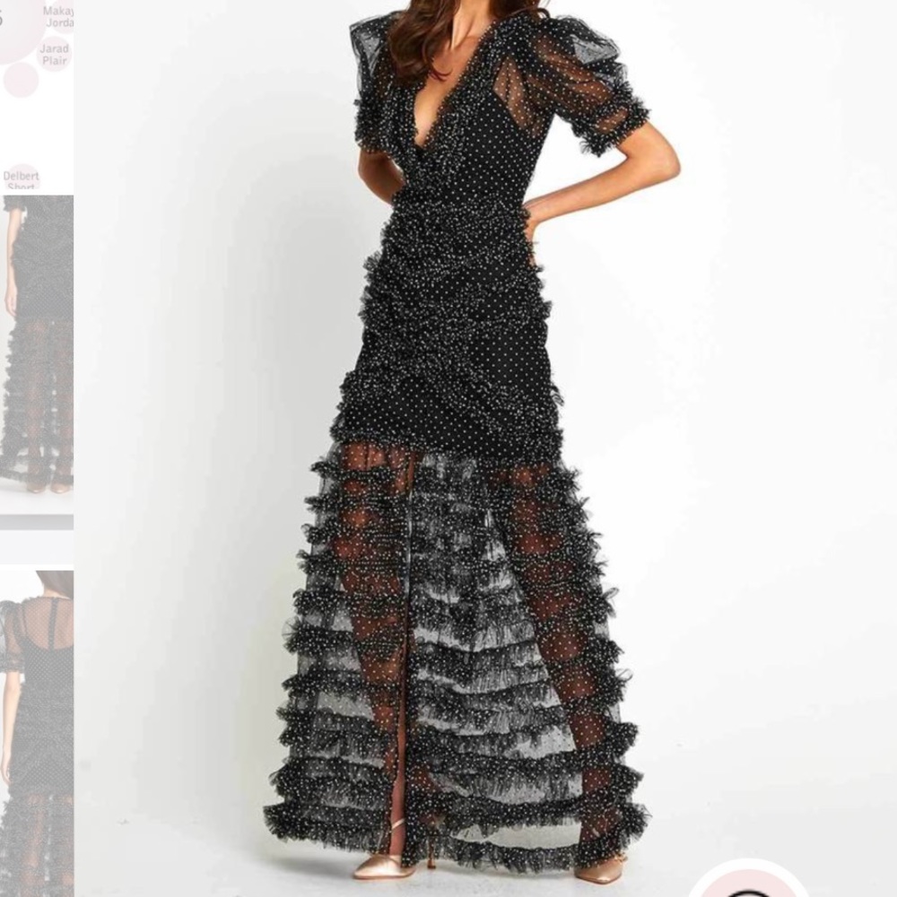 Alice McCall Tokyo sky split dress black